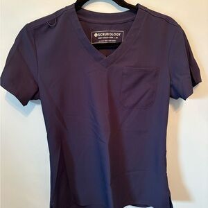 Women's V-Neck Top - Navy